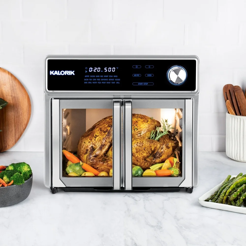 Maxx 26 Qt Frytkownica powietrzna Grill 1700 W Bezdymna technologia Sear Urządzenie do gotowania 10 w 1 Ekran dotykowy LED 22 ustawienia wstępne