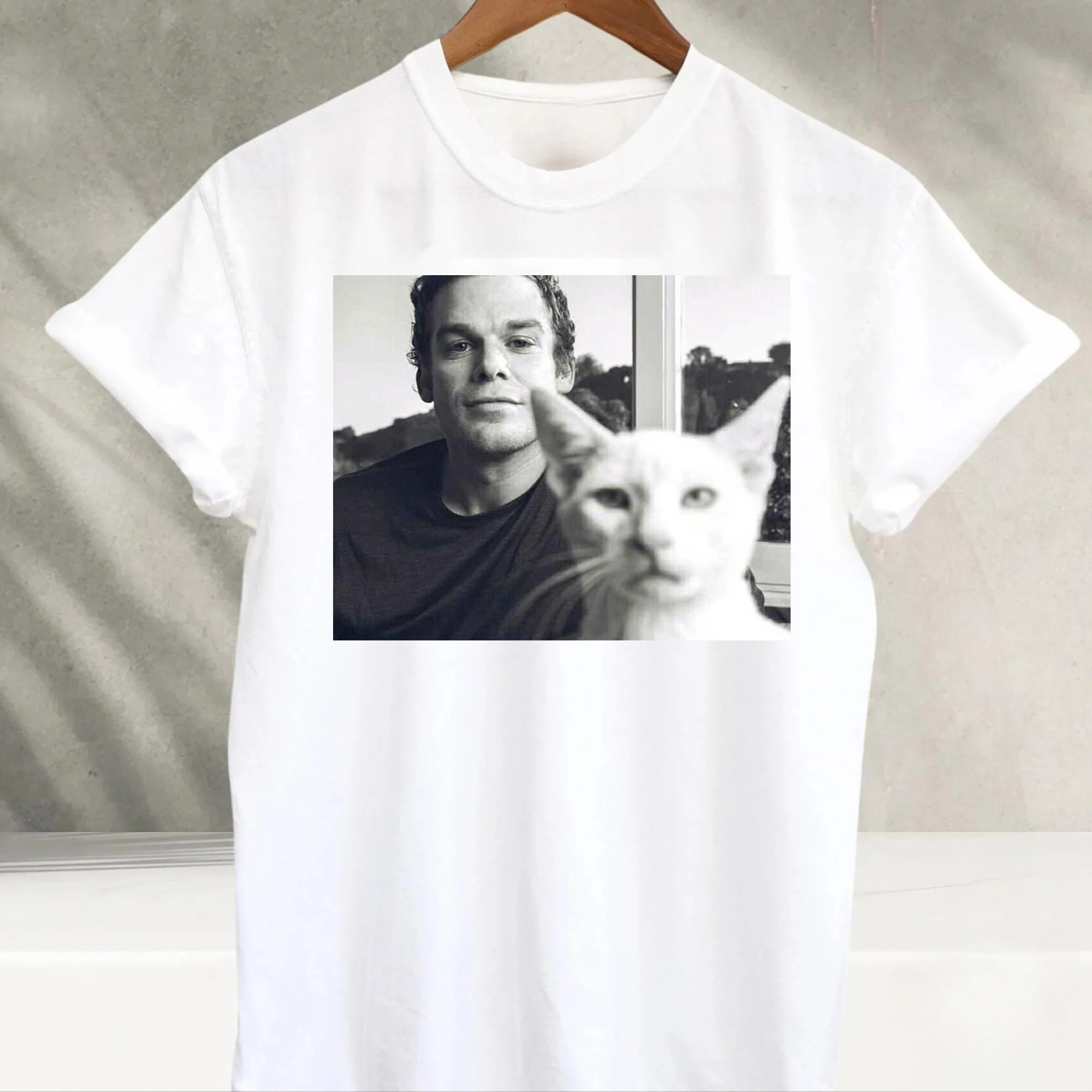 New Men Cotton T-shirt Dexter Morgan T-shirt Prue Cotton Unisex T-shirt Funny Cat T-shirt Unique Design Oversize Unseix Top