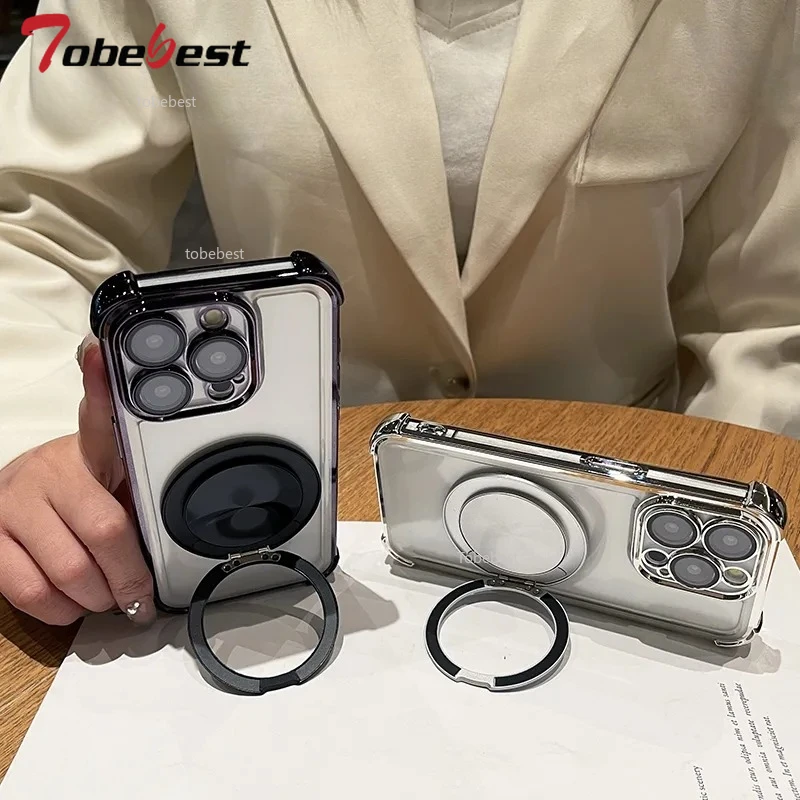 Funda a prueba de golpes con soporte magnético giratorio de 360 grados para Samsung Galaxy A16 A26 A36 A56 A06 A15 A25 A35 A55 A14 A24 A34 A54 5G