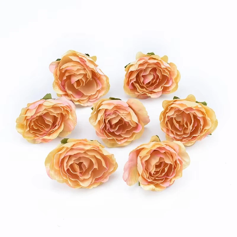 

Artificial Flowers 10Pcs Multicolor Wedding Decorations Silk Roses Scrapbook Home Room Decor Decorative Flower Garland Peony Diy