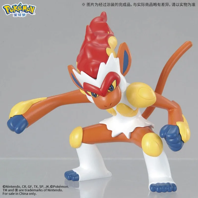 In Stock Bandai Pokémon Collection 07 Little Fire Monkey Flame Monkey Fire Monkey Set Assembly Model Action Figure Collection