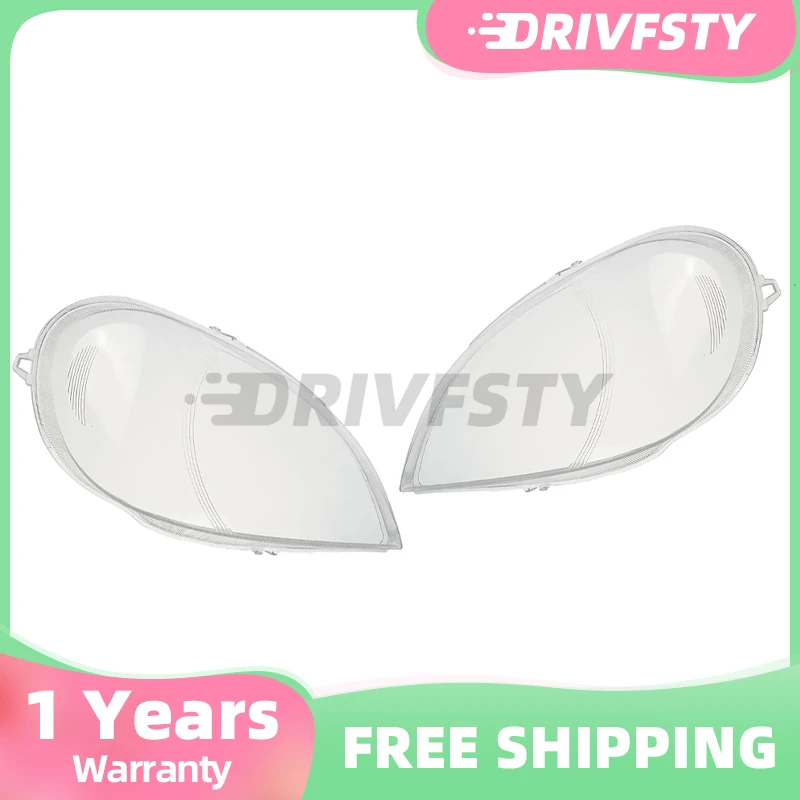 

For Mercedes-Benz ML Class W163 ML400 ML450 ML350 ML320 2002-2005 Pair Transparent Housing Front Headlights Lens Shell Lampcover