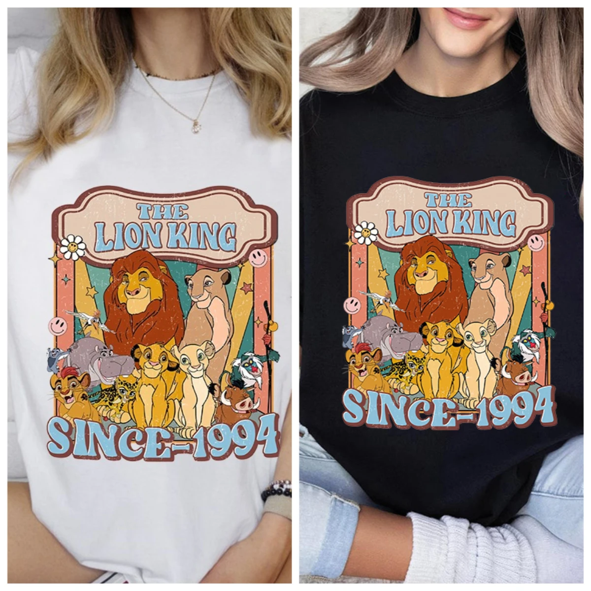 Camiseta estampada de Disney The Lion King desde 1994, camiseta de moda de verano para mujer, Top informal de manga corta de algodón puro, disfraz para adulto