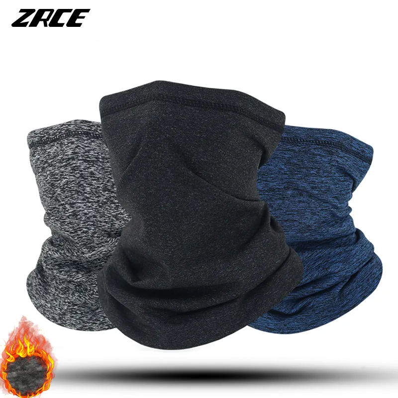 Windproof Winter Men's Scarf Neck Warmer Tube Magic Scarf Fleece Balaclava Ski Mask Motorcycles Cycling Camping Hiking Scarves