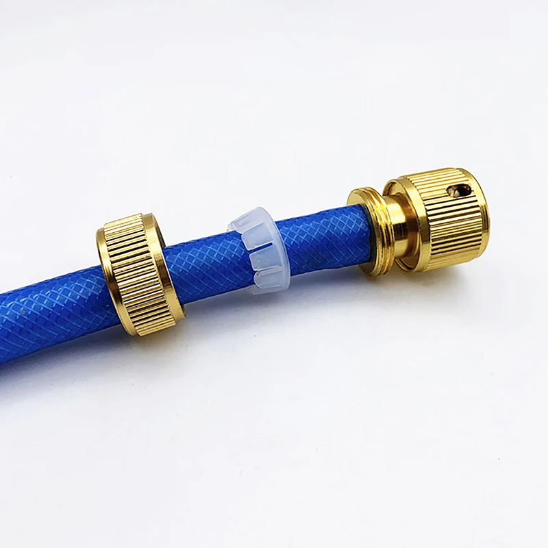 

1 PC Brass 1/2" Garden Hose Quick Connector 16mm Hose Waterstop Connector Copper Irrigation Hose For Water