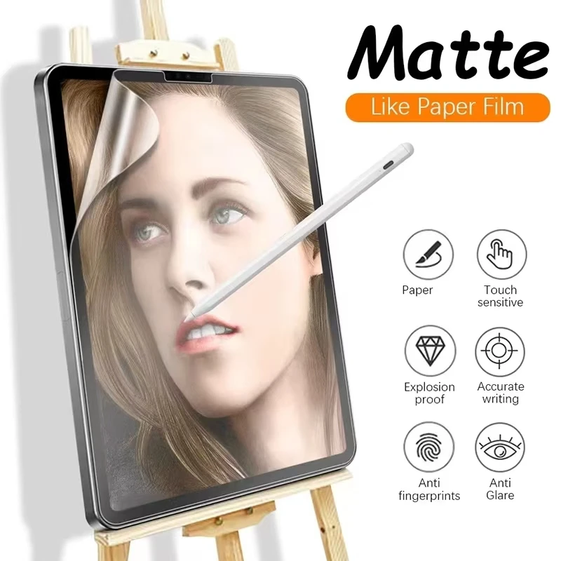 1PCS Like Paper Feel Film Screen Protector for iPad Pro 11 13 M4 M5 iPad 10 11th 12th Generation 10.9 12.9 Air 11 13 10.9 M2 M3