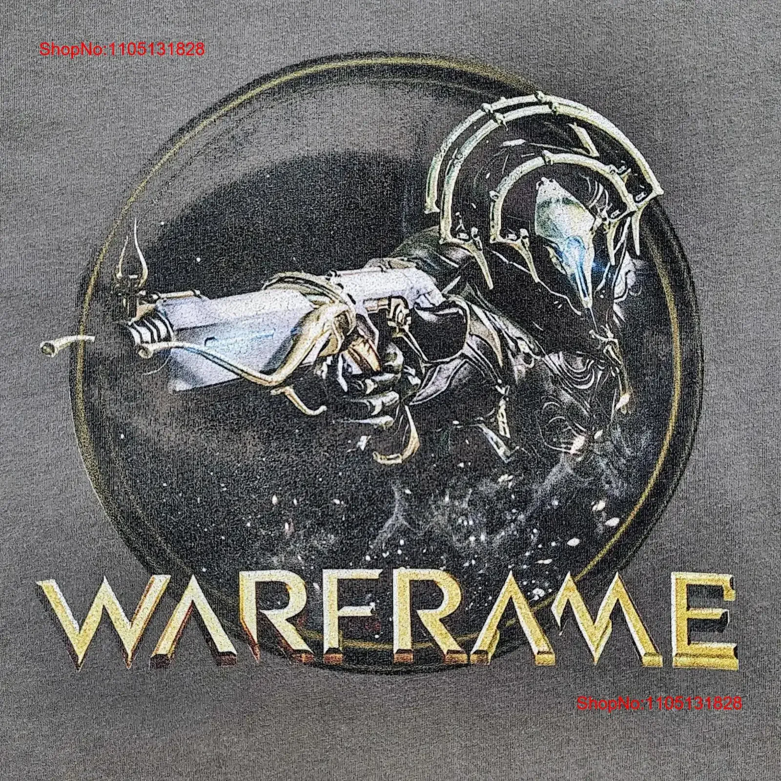 Vintage Warframe Digital Extremes T-Shirt Herrengröße Groß Grau Vintage Washed Streetwear Atmungsaktiv Unisex Stretched