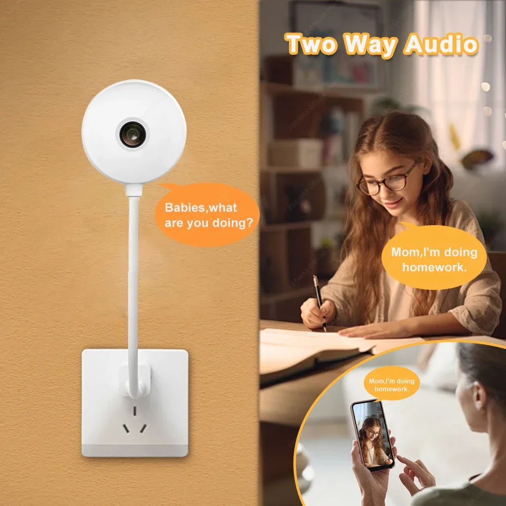 Tuya Indoor Camera 3MP Wireless WIFI USB Light Bulb IP Camera Mini Baby Monitor Security Protection CCTV Video Surveillance