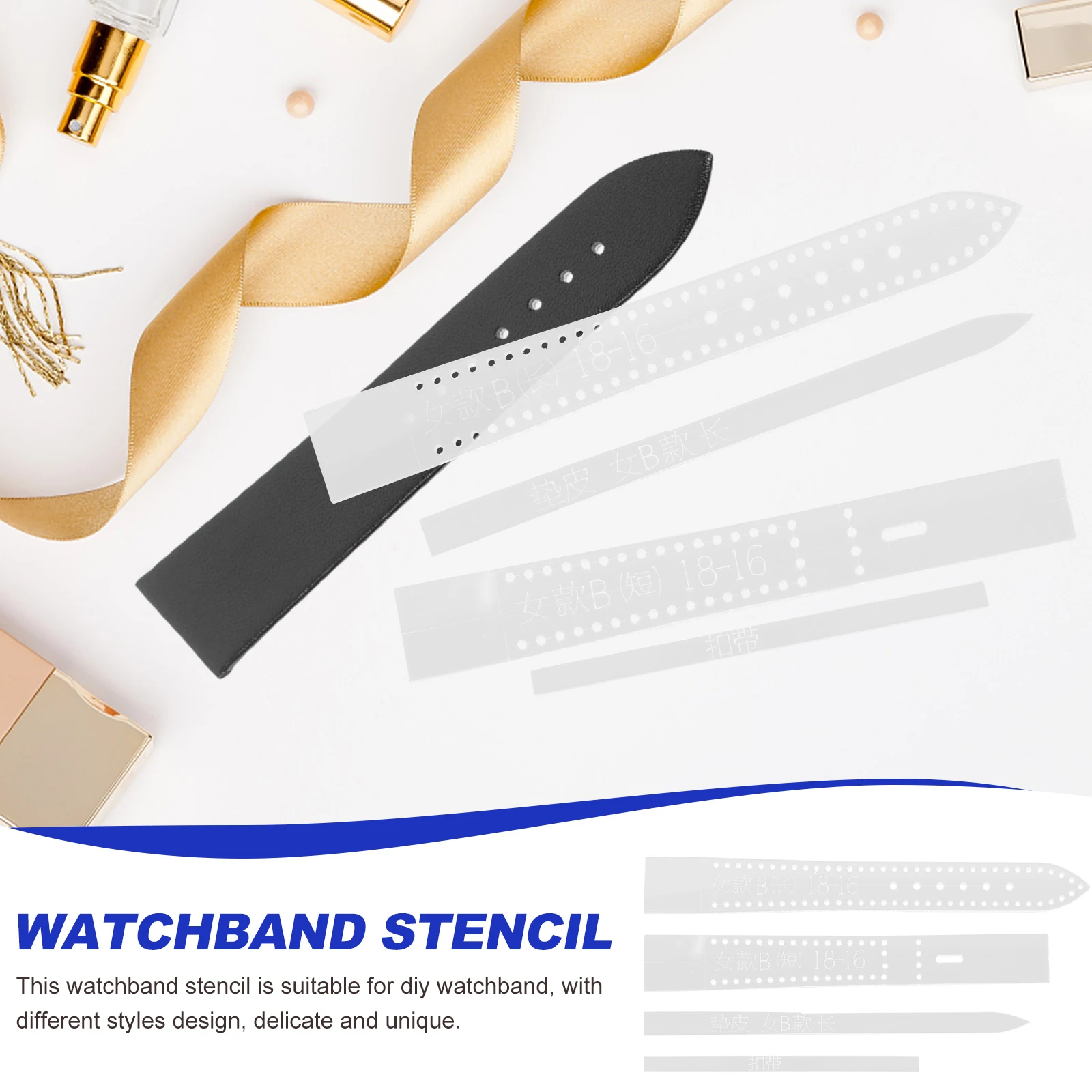 

8 Pcs Watch Strap Template Watchband Diy Craft Stencil for Women Bands Pattern Acrylic Templates Ladies