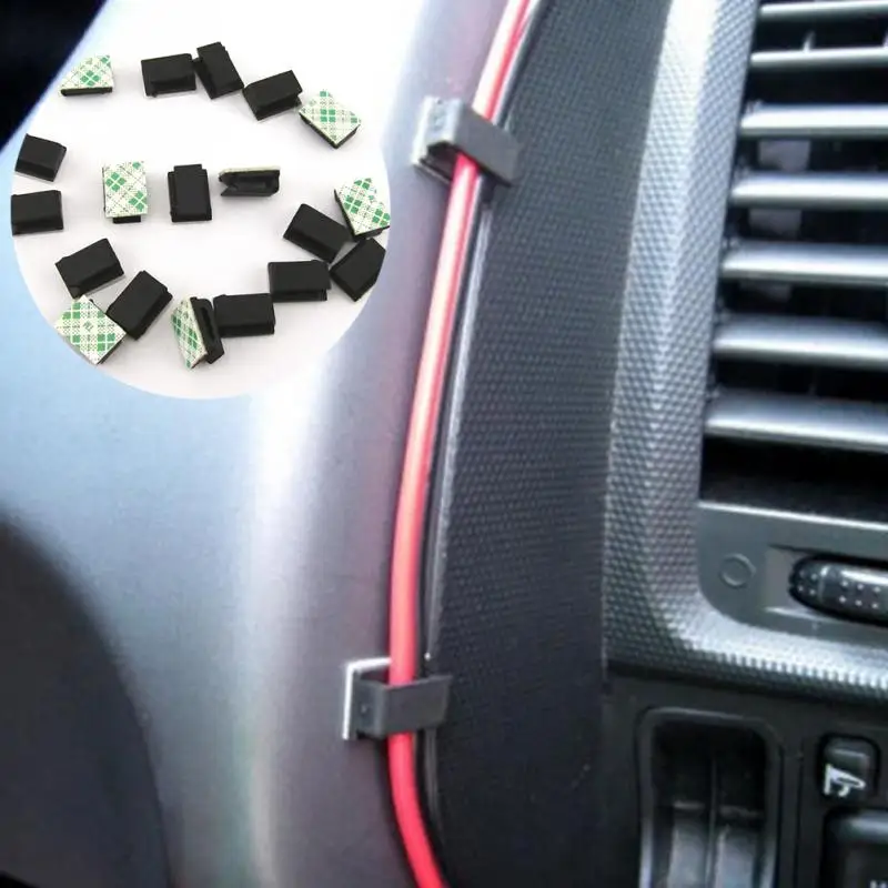 40pcs Car USB Charger Cord Wire Holder for FIAT 500 Panda Stilo Punto Doblo Grande Bravo 500 Ducato Minibus view 4