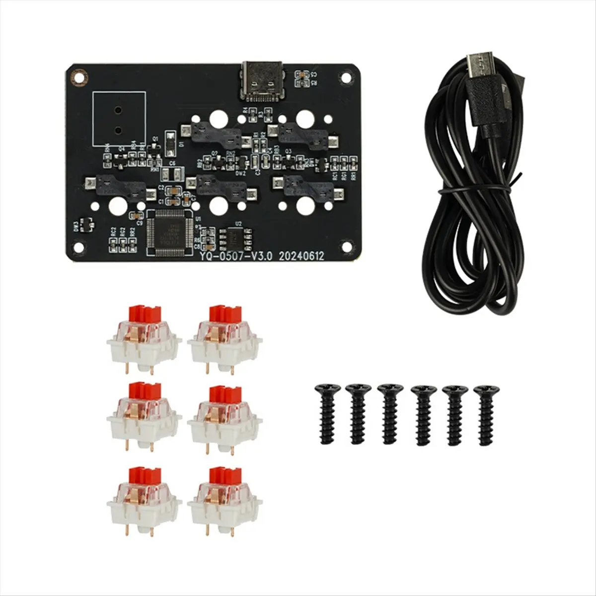 A17G DIY 3D Printing Mini Keyboards Kit DIY Mechanical Keyboard Button Customized, Print Model is Not Included, for Win