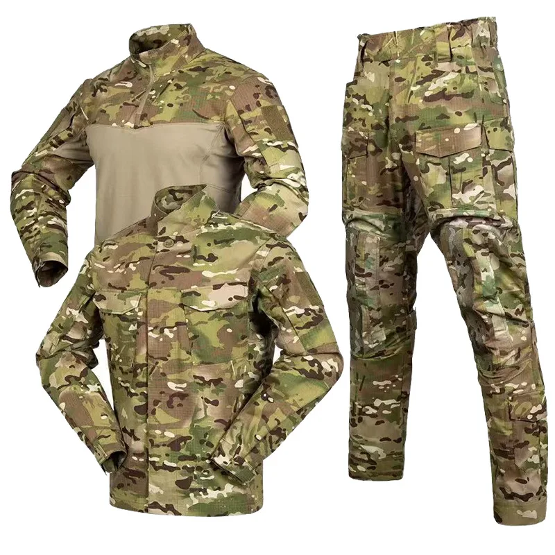 

Outdoor Combat Training Camouflage Hunting Clothes Military Jacket Shirt Pants Men's Tactical Uniform Three Piece Suit