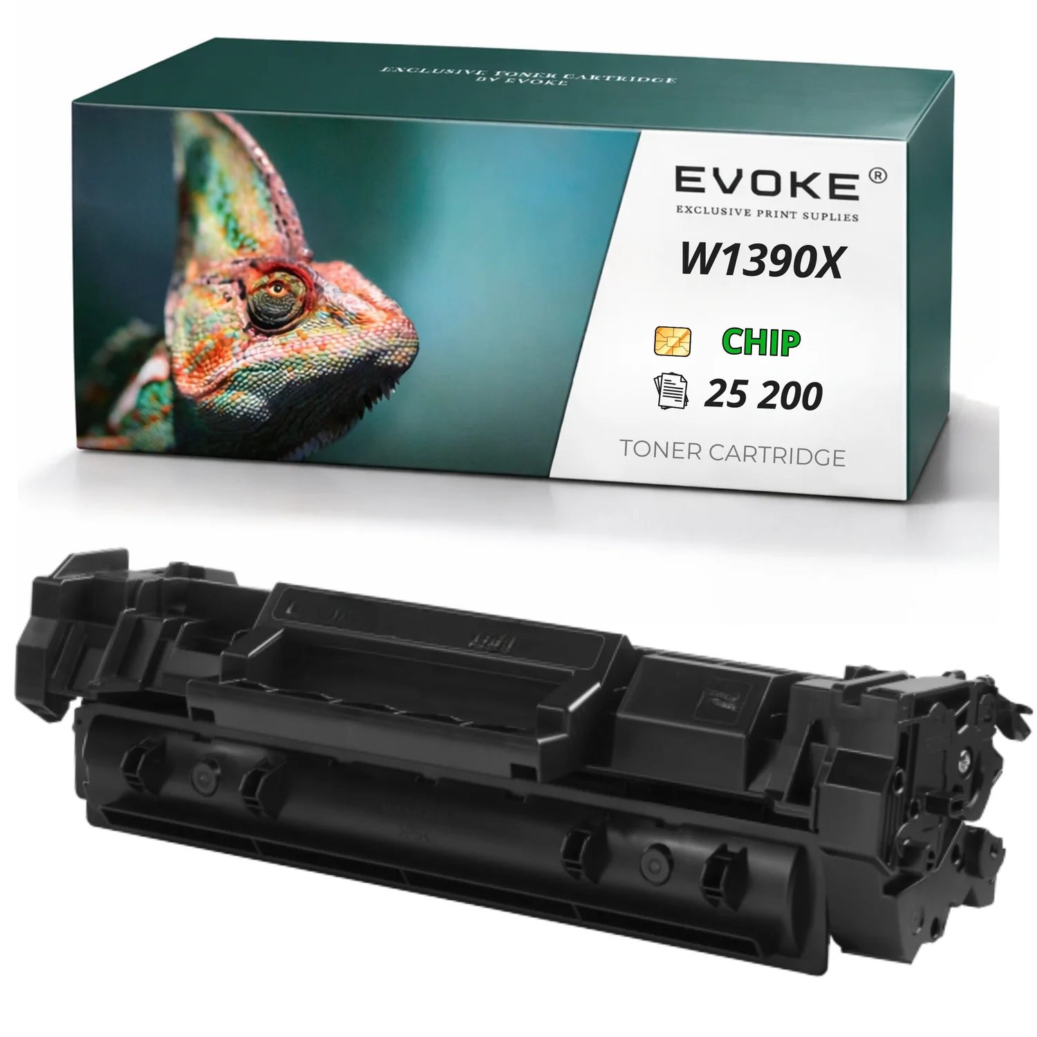 Evoke Compatibele Toner voor HP W1390X 139X Zwart met Chip 25200 Pagina's Lj3002Dn 3002Dw Mfp 3102Fdn/3102Fdw
