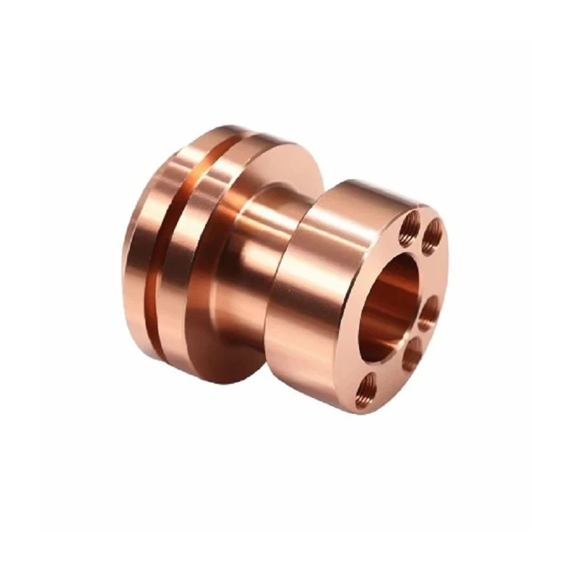 Custom CNC Turning Metal Copper Parts Precision Machined Components - Tailored Copper CNC Machining for Industrial Use