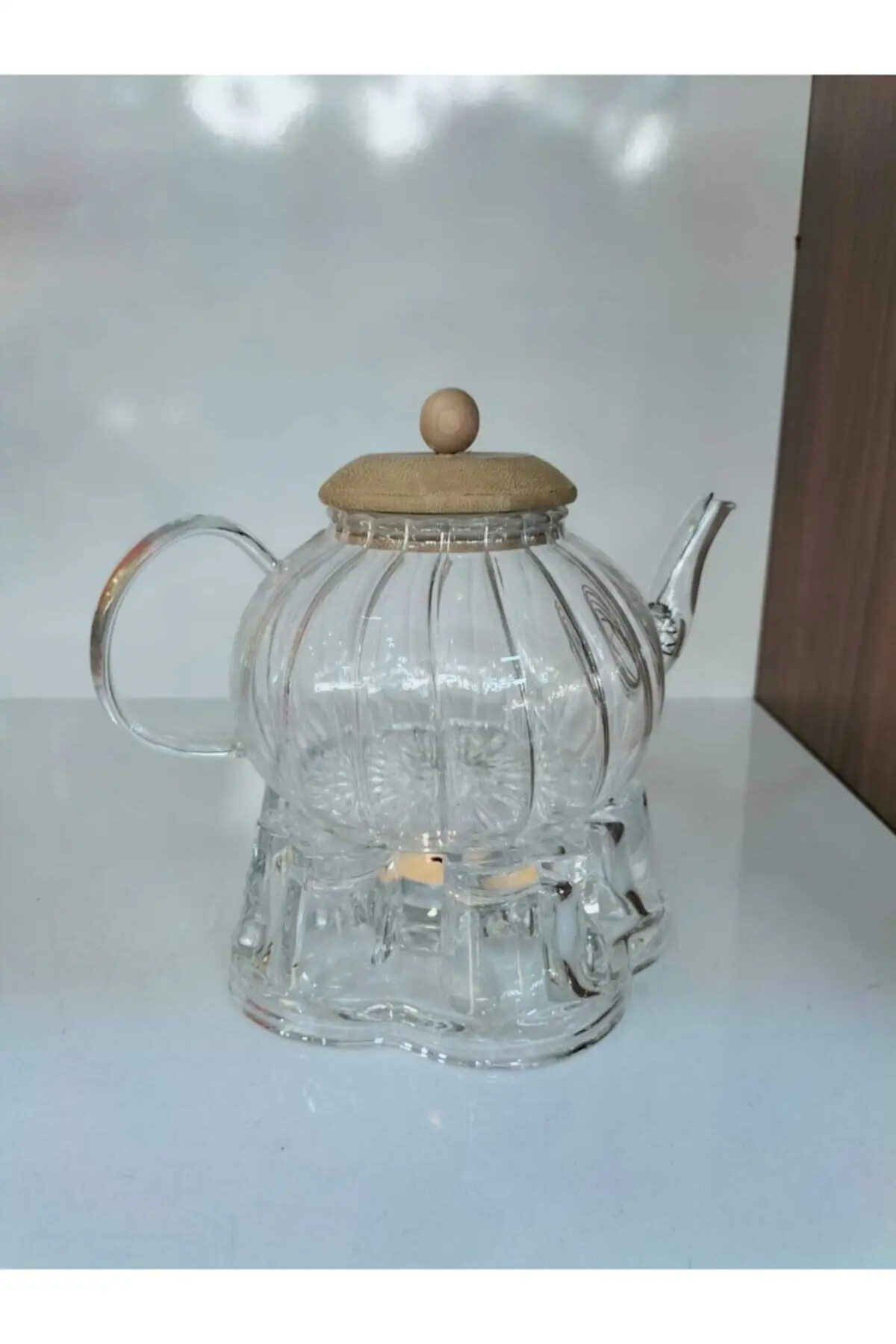 Borosilicate Glass Teapot And Glass Heating Stand