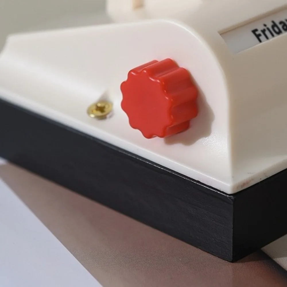 Simple Light Luxury Flip Calendar Retro Nordic Desk Calendar Plastic Decorative Tabletop Ornament Living Room