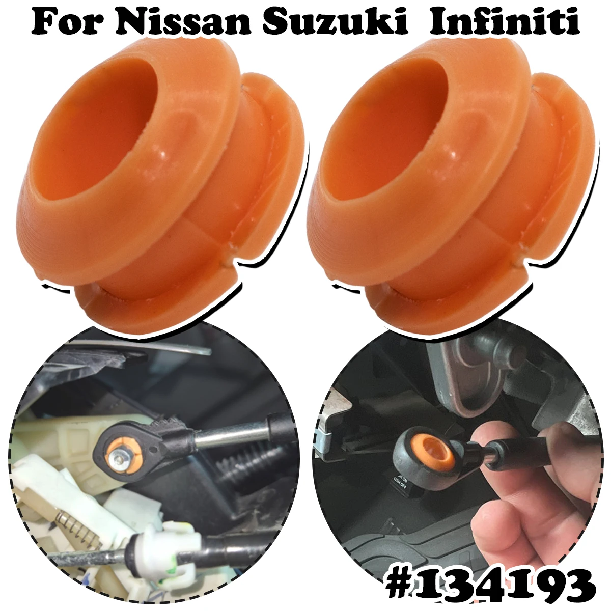 AT Shifter Linkage Cable Bushing Repair Kit For Nissan Armada Frontier Pathfinder Titan Xterra Infiniti QX56 QX80 Suzuki Equator