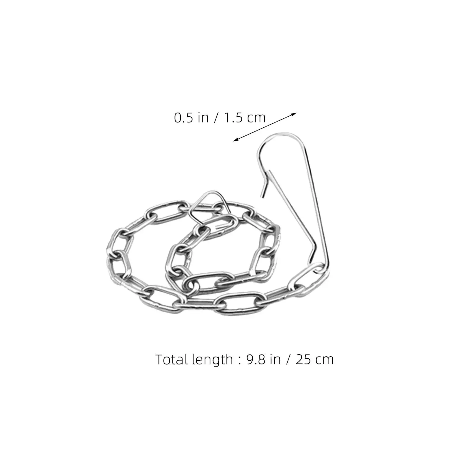 5Pcs Toilet Flapper Chain Stainless Steel Replacement 9.8 Inch Adjustable Beaded Lift Chain for Toilet Tank Handle Lever Repair