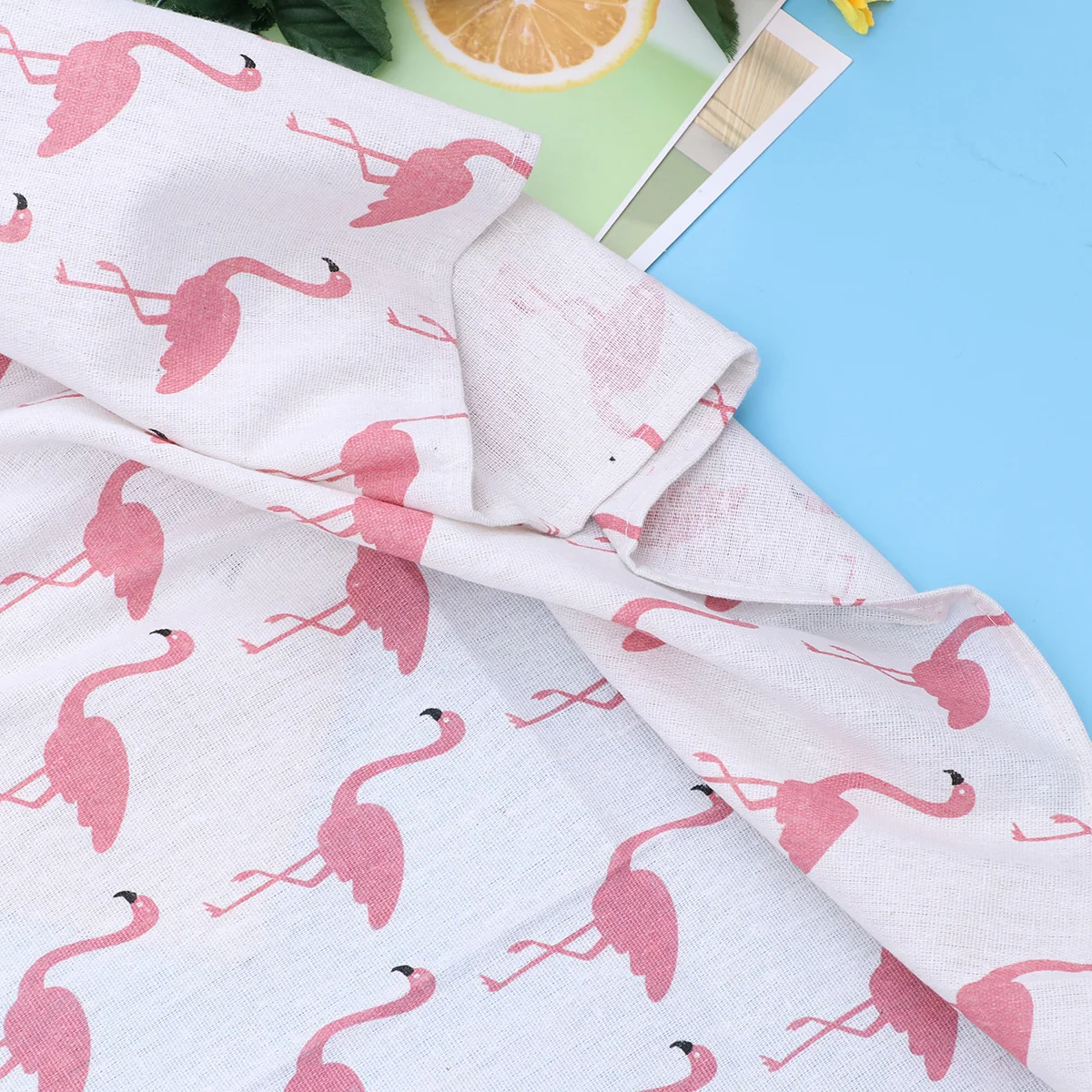 

Flamingo Tablecloth Cotton Linen Rectangular 100x140cm Dining Table Cover Kitchen Decor Stain Resistant Waterproof