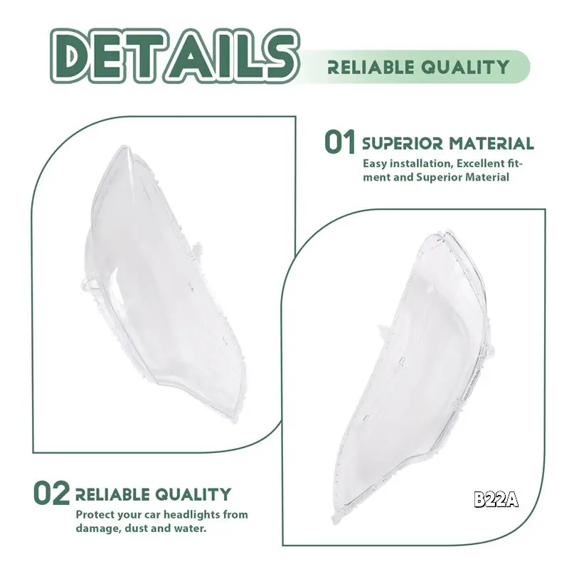 

Car Front Headlight Lens Cover Headlight Lamp Replacement Shell For Honda Fit / Jazz 2014 2015 2016 2017 2018