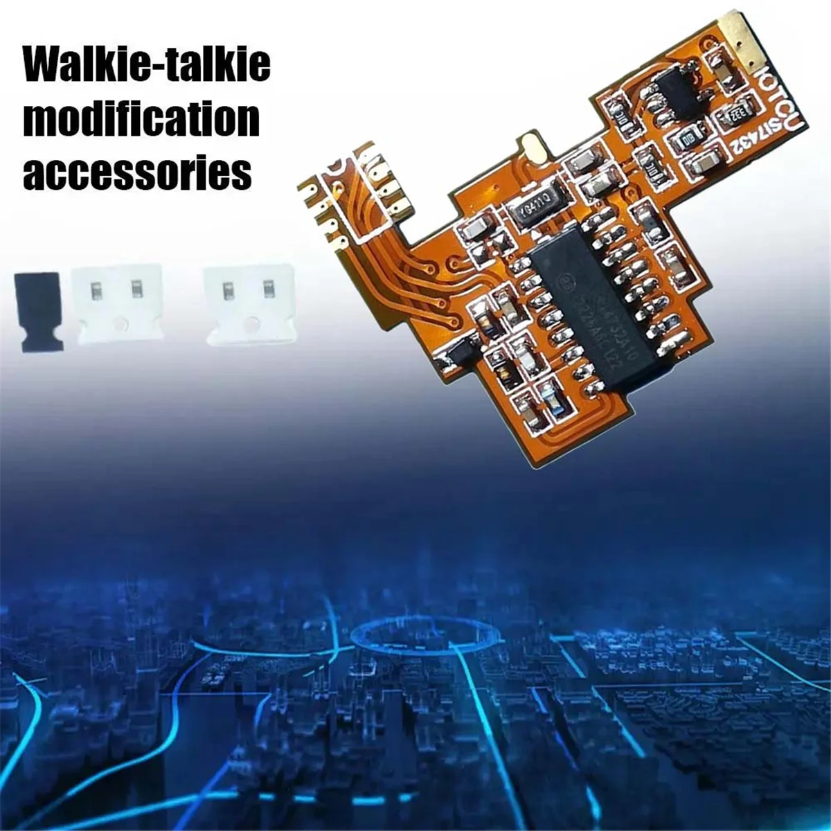 Módulo SI4732 modificación FPC + antena 2xDonut para Quansheng K5 K6 HF recepción de banda completa de onda corta/solución de antena doble