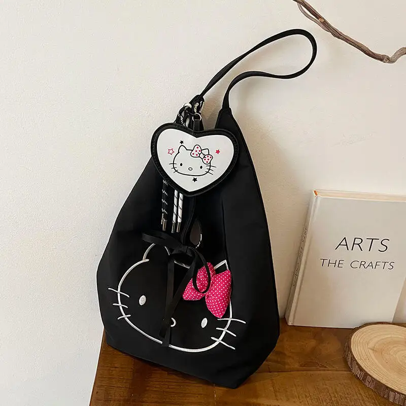 

Sanrio Hot Shoulder Bag Hello Kitty Shoulder Bag Cute Large Capacity Fashion Sweet Style Student Girl Shop Tote Bag Сумка на плечо