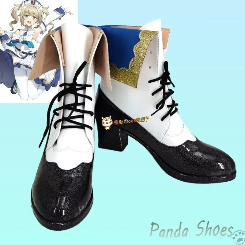 Genshinimpact Barbara Cosplay Schoenen Komisch Anime Spel Cos Lange Laarzen Barbara Cosplay Kostuum Prop Schoenen Voor Con Halloween Party