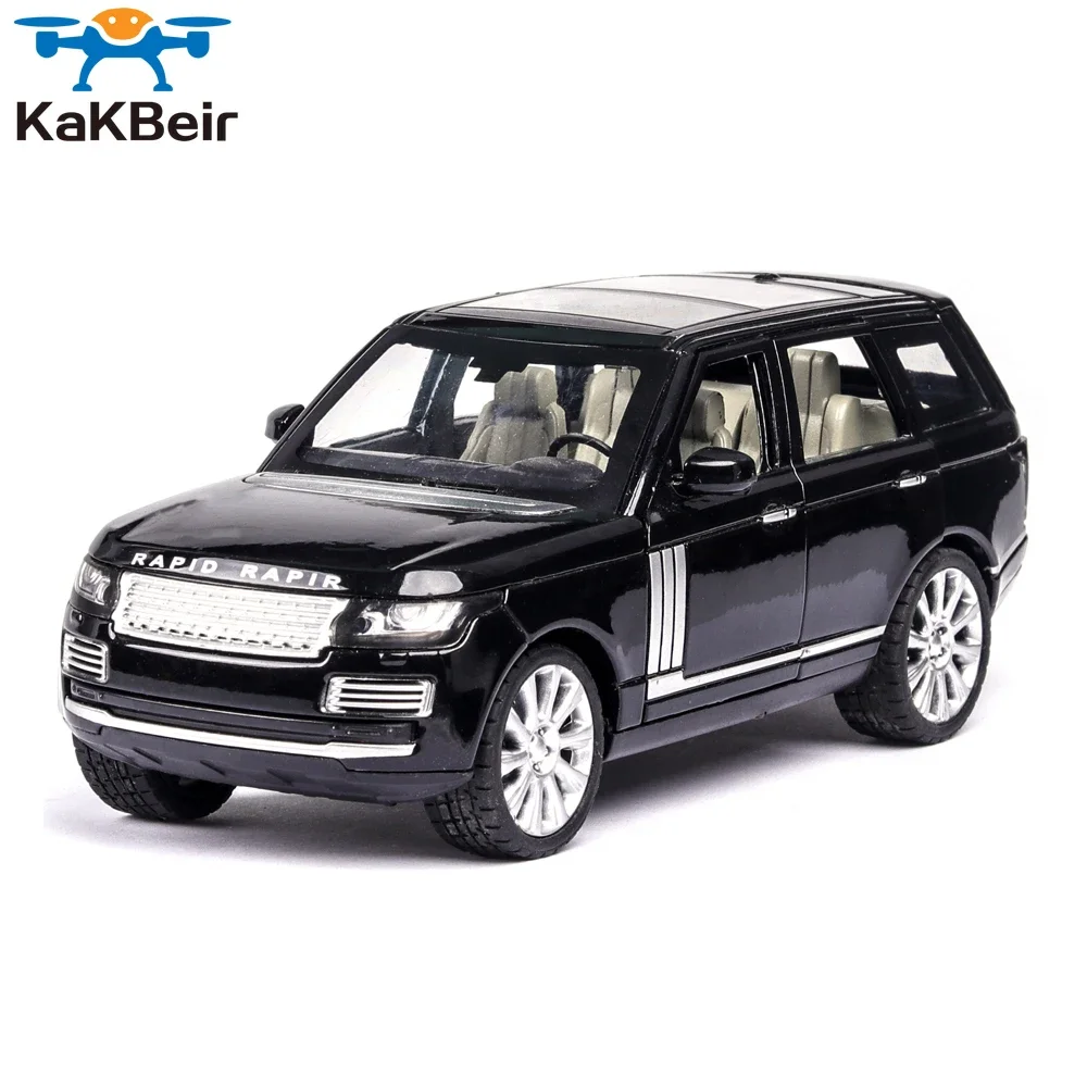 

KaKBeir 1:24 New Color Limited Sale Lands Rover Rang Rover Toy Car Model SUV Sound And Light & Toy Vehicles Kids Toys Boys Cars