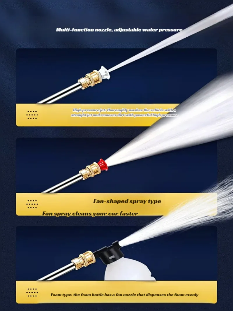 

Home Portable Rechargeable High Pressure Wireless Car Wash Water Gun