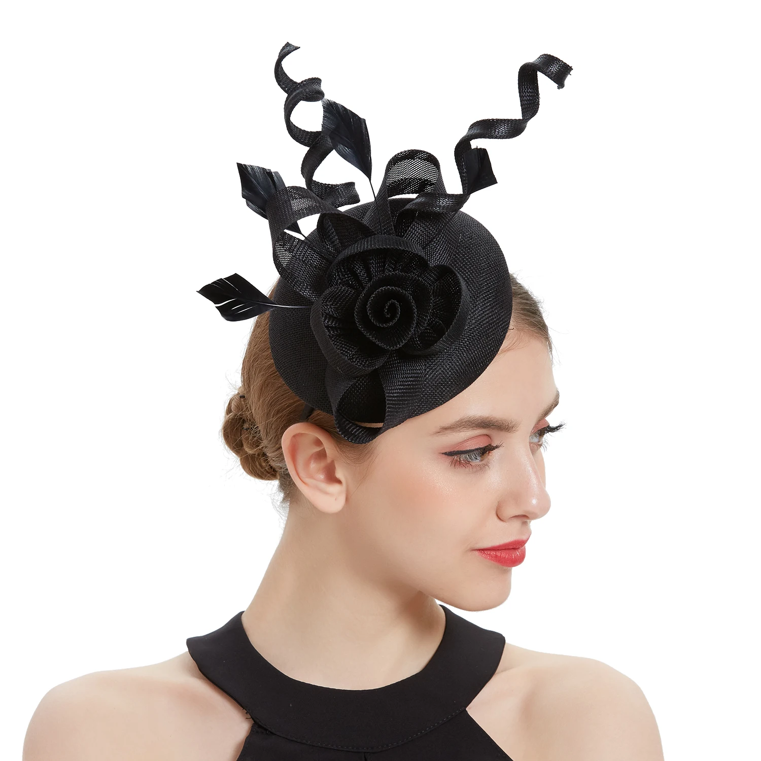 2026 Damen Fascinator Hut Faltbares Accessoire Stirnband Braut Haarspange Accessoires Kentucky Derby Cocktail Party Festival Hut – Detail 4