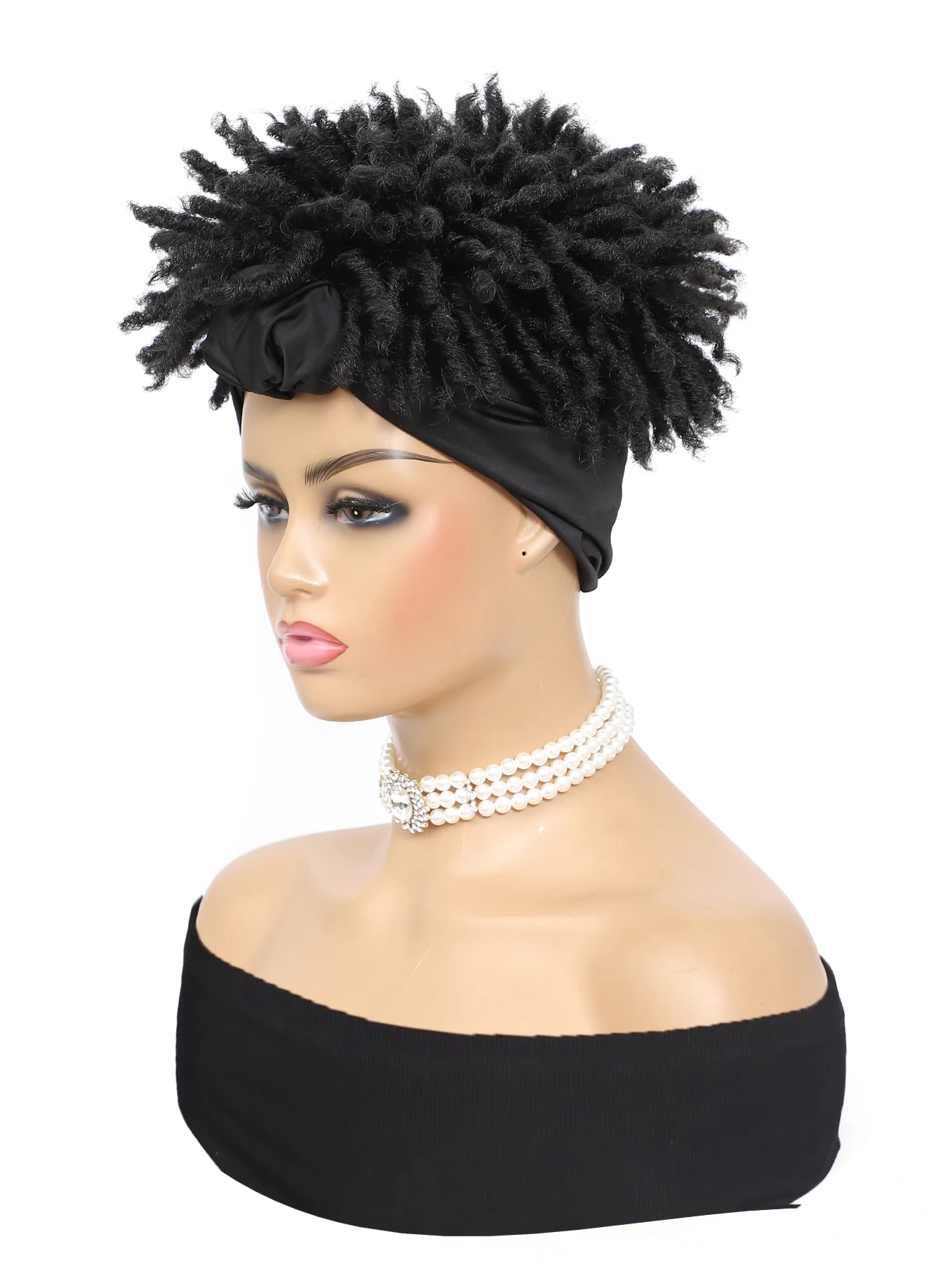 Short Braid Synthetic Wig for Men and Women