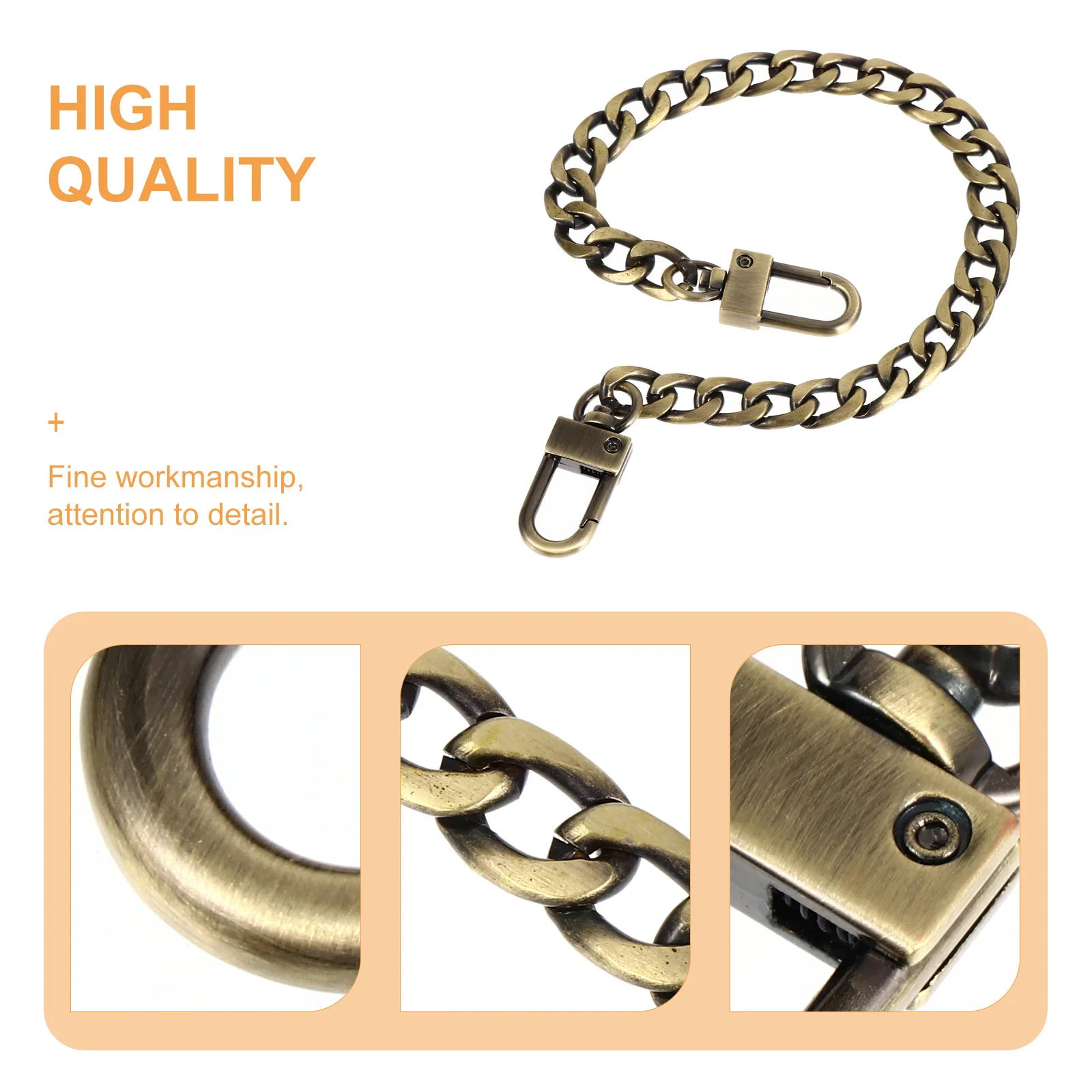 حقيبة معدنية سلسلة 9 مللي متر واسعة حقيبة يد حزام 30 سنتيمتر انفصال الكتف Crossbody سلاسل محفظة مخلب اكسسوارات الأجهزة