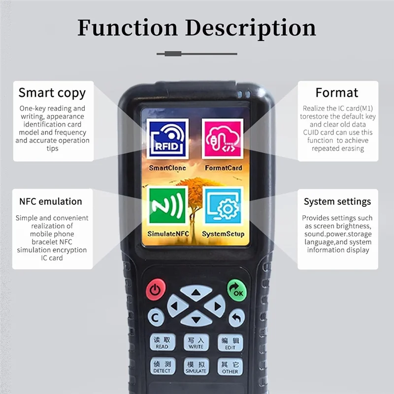 -A12R 스마트 카드 리더기 X100 RFID 리더기 복사기 ID IC 엘리베이터 카드 액세스 제어 시스템용