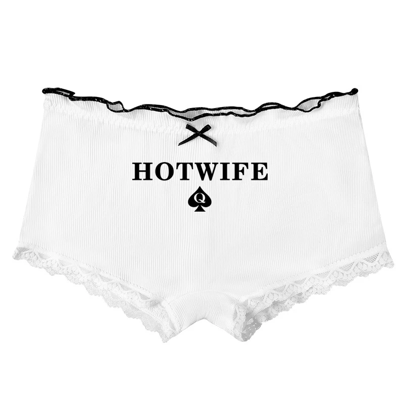 HOT WIFE Queen of Spades Sexy Hot Panties Bow Underwear for Women Lace Boyshorts Comfortable Lovely Panties Womens Shorts Pantie