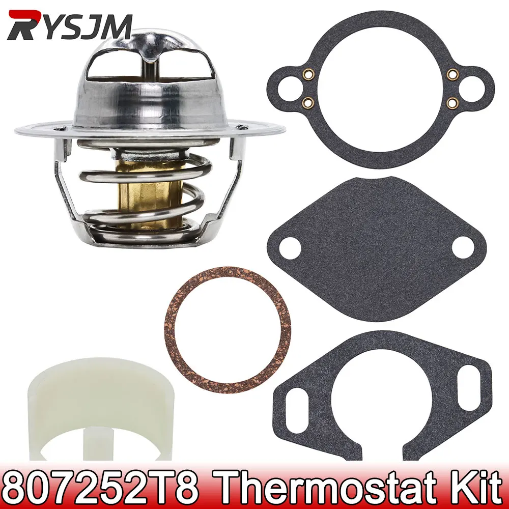 

1pc 807252Q5 807252T5 807252T8 Thermostat Kit Fit for Mercruiser 160° 4.3L 5.0L 5.7L 7.4L 8.2L '87-Up Outboard Controller