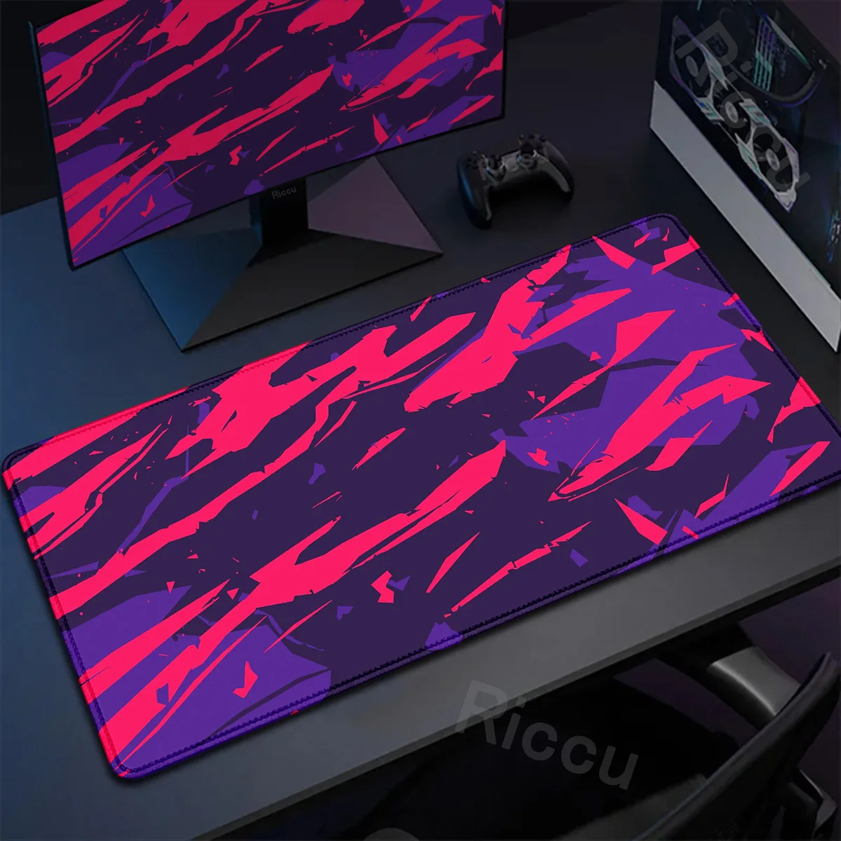 Gaming Mouse Pad Strata Liquid Art Design Desk Mats Natural Rubber Non-Slip Game Mousepad Large Computer Keyboard Protective Mat