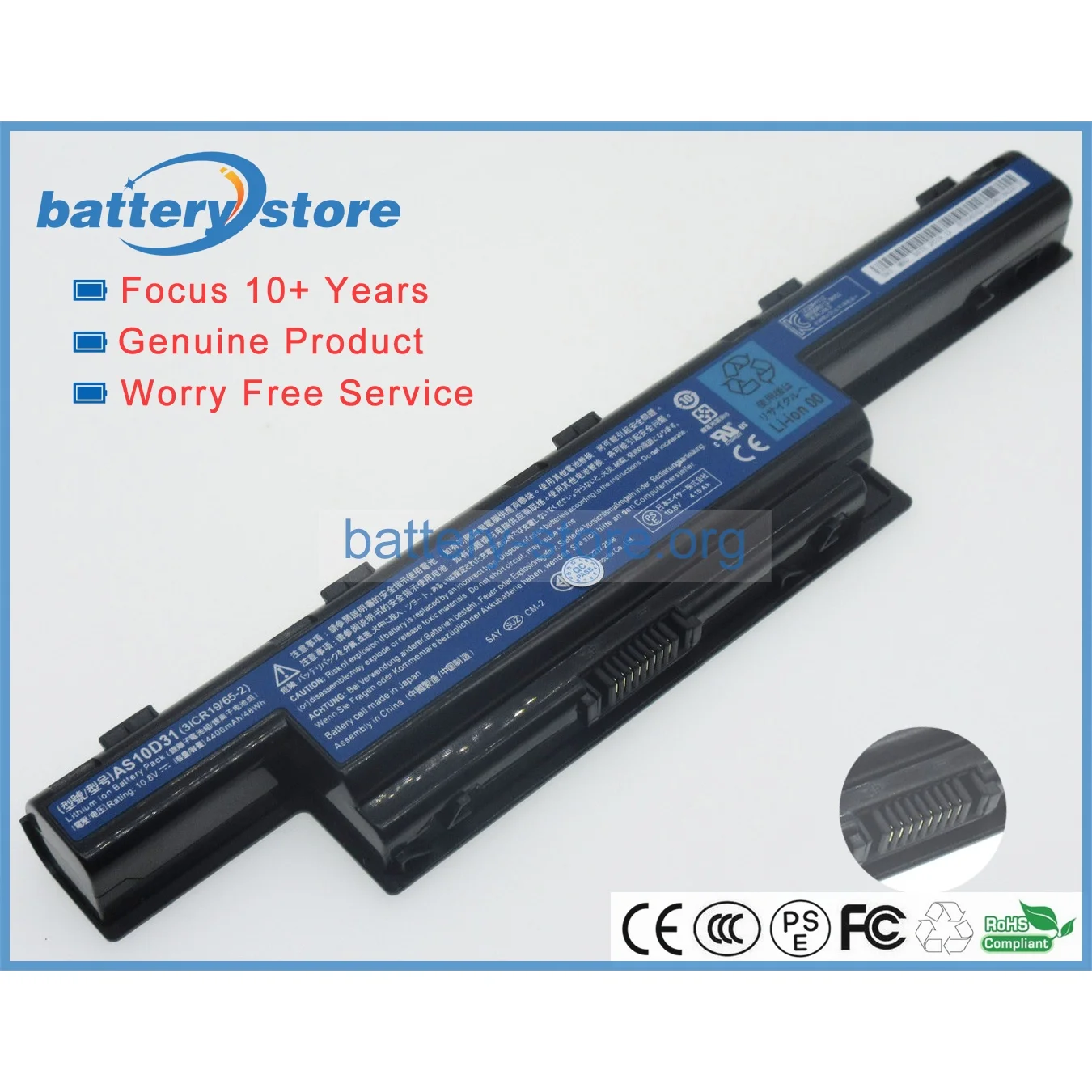 Genuine Original Laptop Batteries for AS10D71,AS10D61,AS10D75,AS10D31,AS10D51,AS10D5E,AS10G3E,AS10D41,31CR19-65-2,10.8V,6 Cell