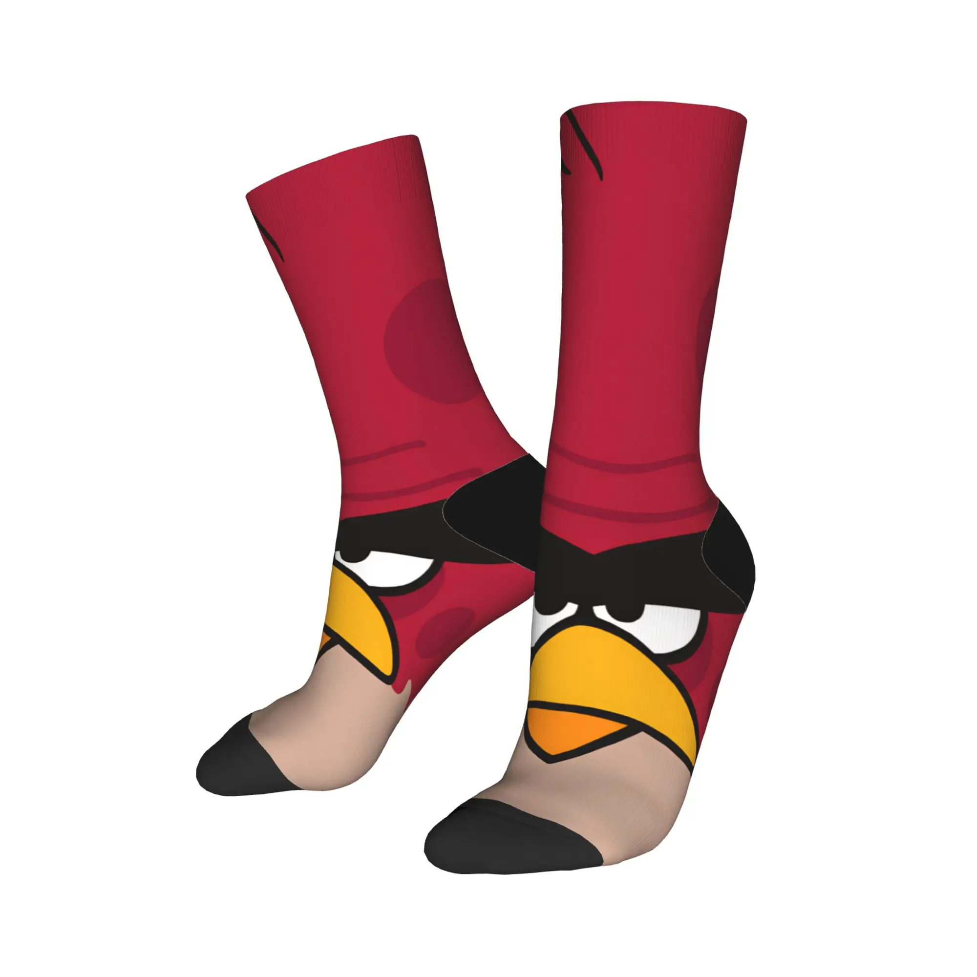 Birds Game Socks  Casual Stockings Autumn Anti Bacterial Adults Men Socks Soft Breathable Design Running Socks