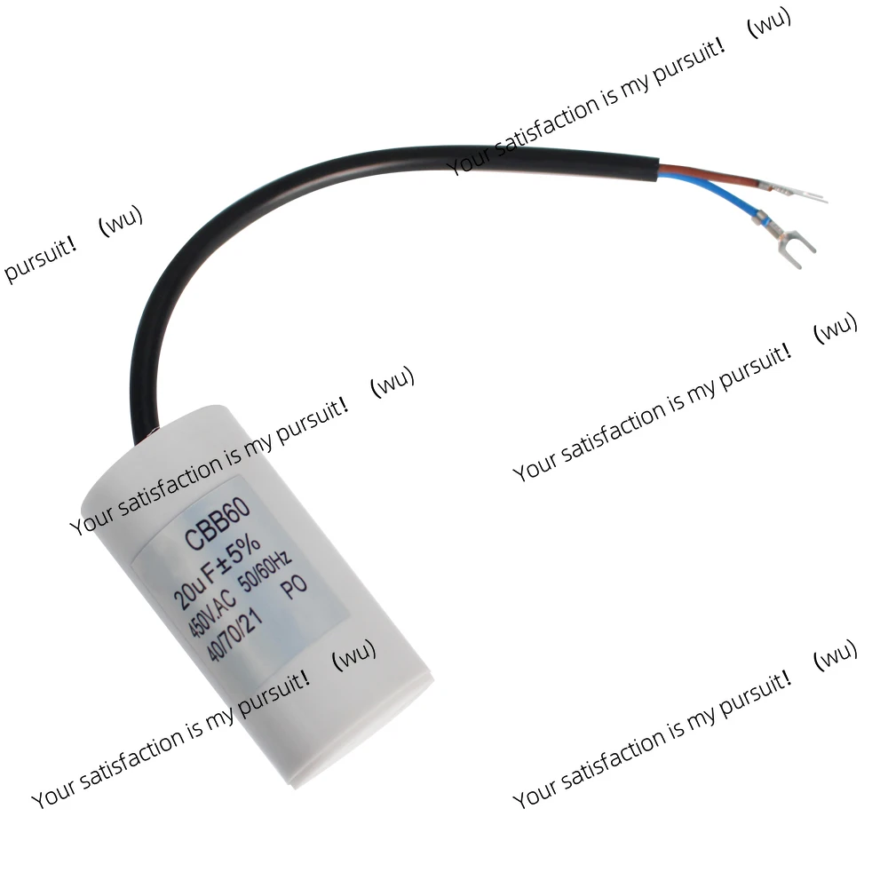 2-Pack, CBB60 450V motor running capacitor 450VAC, 5% for washing machine 3/4/5/6/8/10/12/15/18/20UF