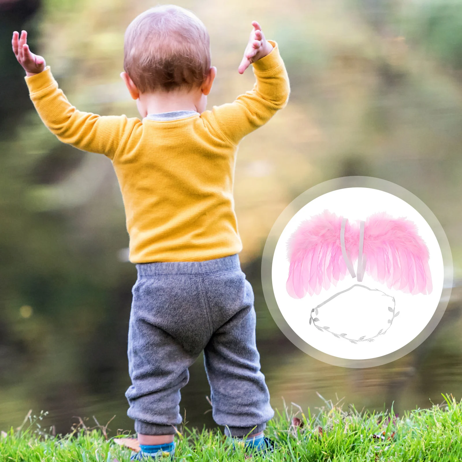 

1Set Wing Ornament for Crafts Photo Props Joyful Atmosphere Creator for Stage Performances Hanging Wing Hanging Pendant