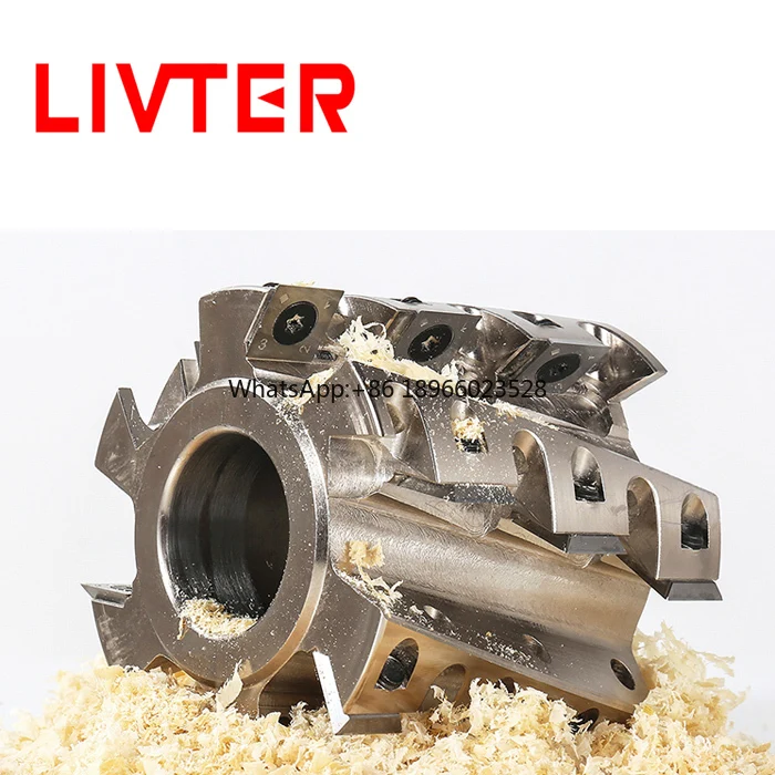 high performanceTungsten Carbide Insert Woodworking Heavy Duty Planer Knife Spiral Cutter Head