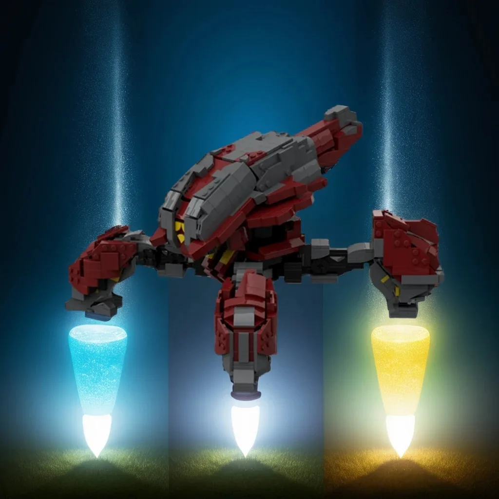 

1409 шт. Halo Wars 2 готовая саранная MOC боевой механизм образовательное здание блоки «сделай сам» игрушки на день рождения подарок