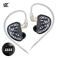 KZ AS24 PRO 24 Unit Upgraded Balanced Armature Drive Adjustable Earbuds HIFI In Ear Wired Gaming Earphones