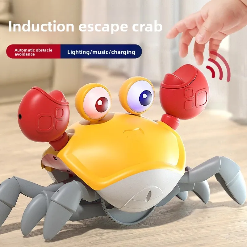 Electric induction escape crab toy 1-3 year old baby children attract baby electric educational toy birthday gift