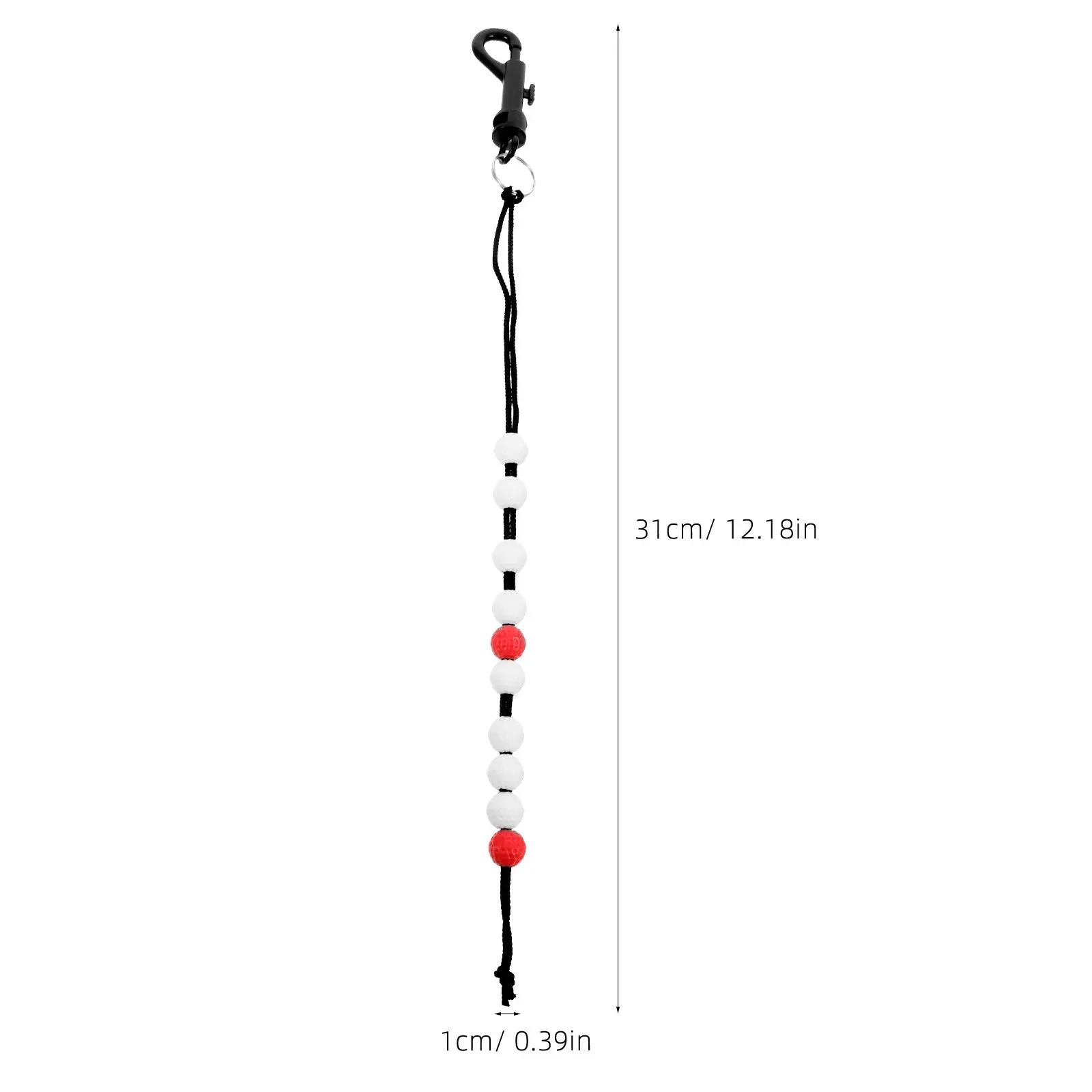 Golf Shot Counter Bead Score Chain Easy to Use Battery Scoring Device for Tracking Strokes and Putts Outdoor Golfing