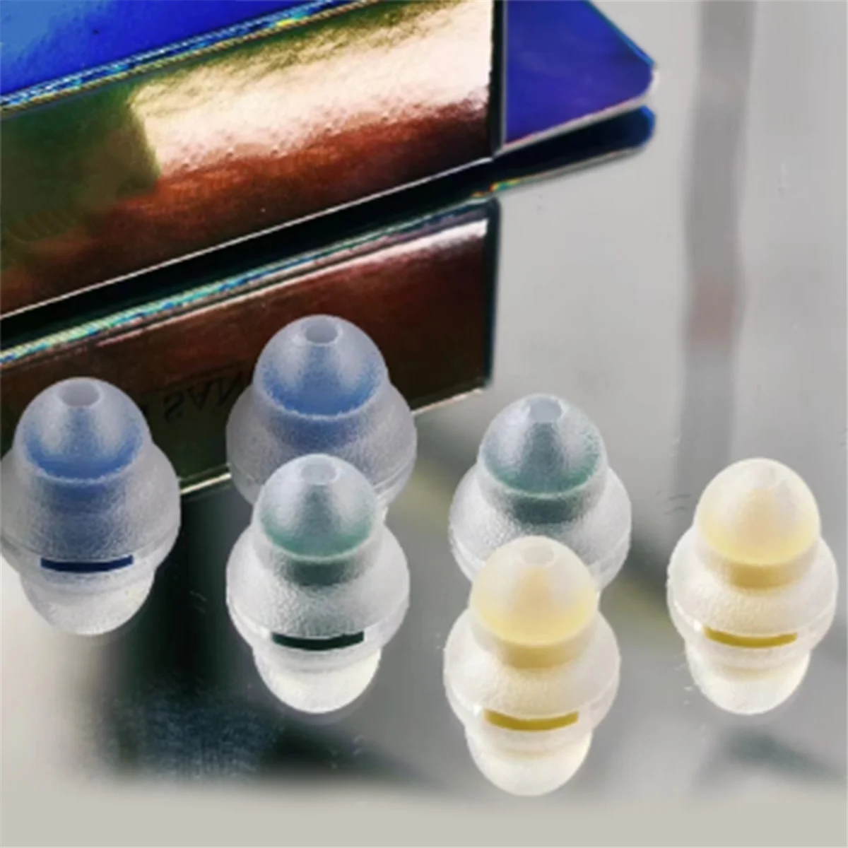 3 paia di auricolari a foro stretto, isolamento acustico, auricolari in-ear Accessorio per punta auricolare con isolamento acustico in silicone S