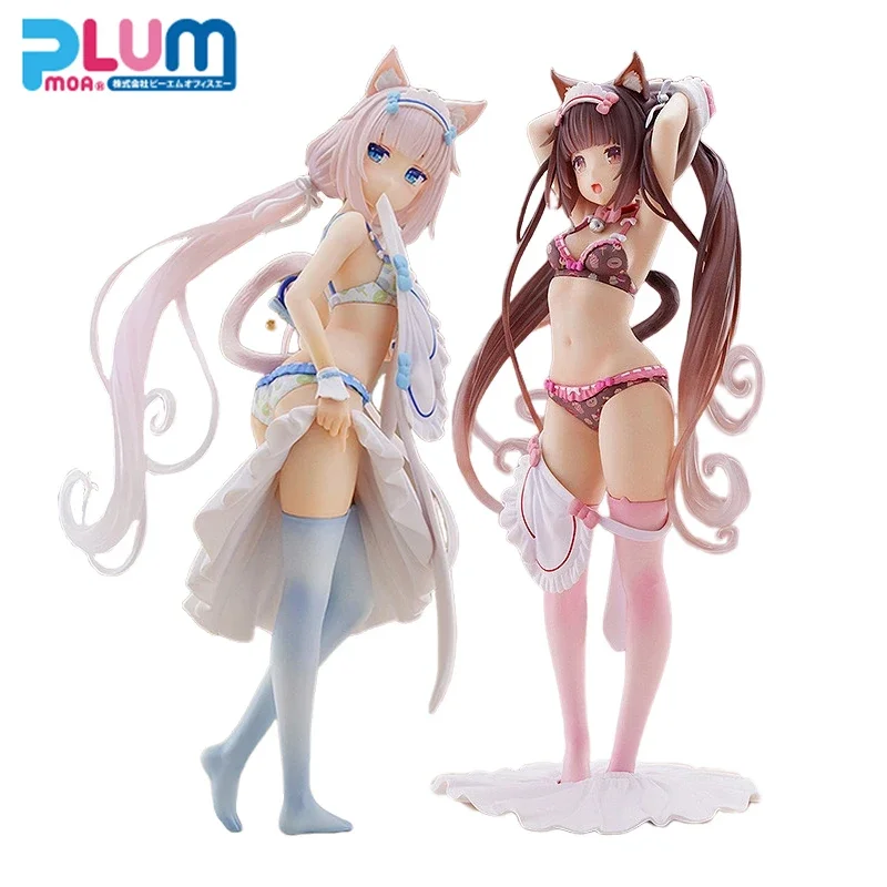 Stock Genuine Plum Chocola Vanilla NEKOPARA  Lovely Sweets Time PVC 24cm Anime Action Figure Good Smile Boxed Model Dolls Toy