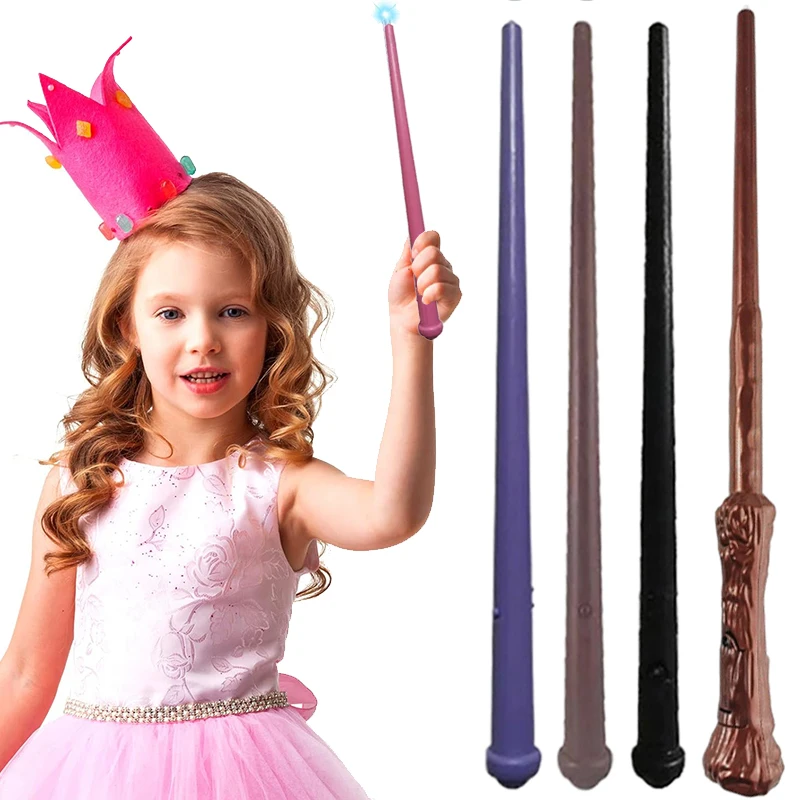 1/2 قطعة عصا سحرية للأطفال لعبة صوت مضيئة معالج الساحرة يده عصا سحرية عصا تأثيري الدعائم حفلة الهالوين هدية TMZ