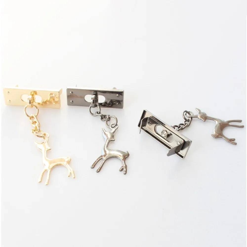 New Solid Color Little Deer Pendant DIY Decorative Buckle Metal Accessories Hardware