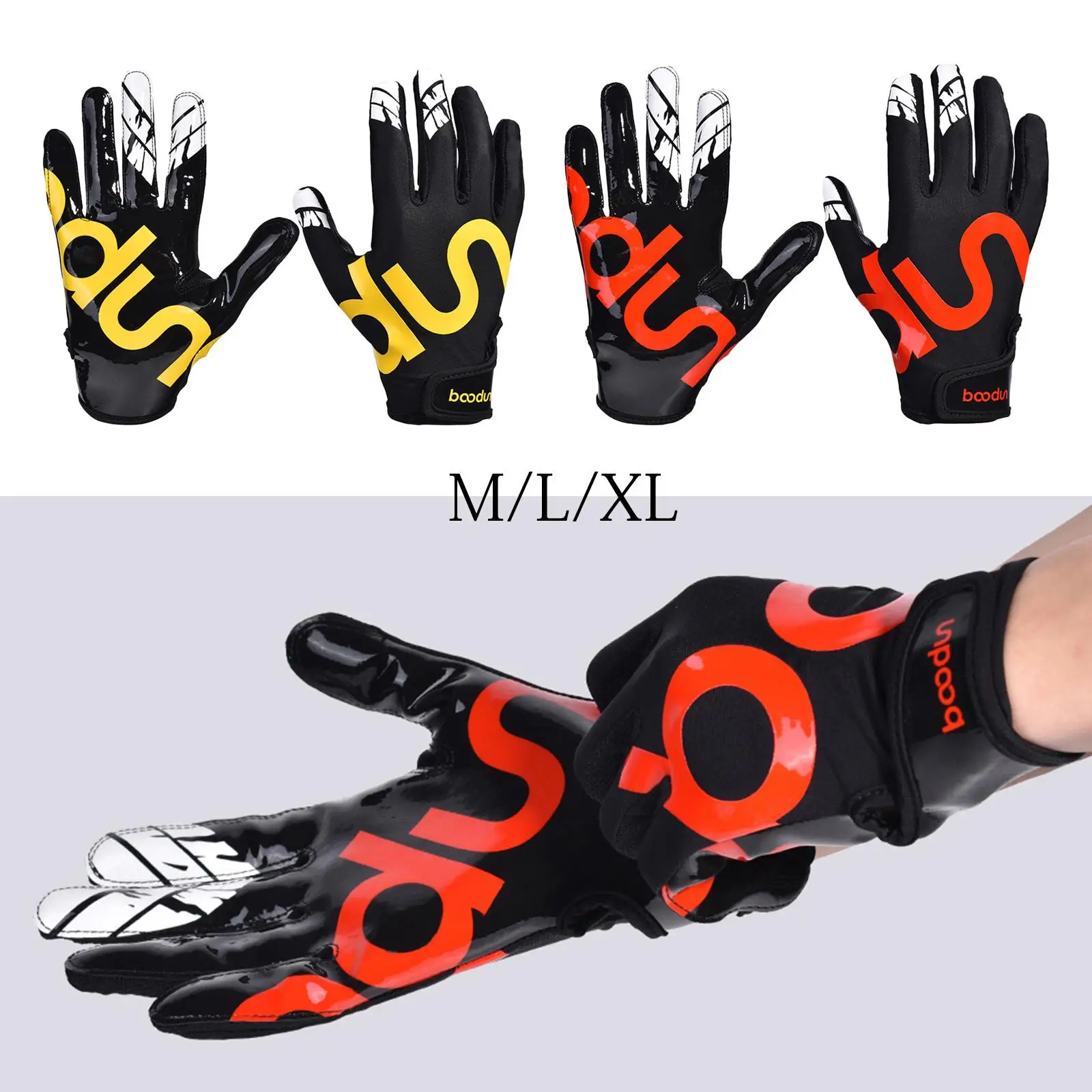 Pro Baseball Gloves Softball Batting Mitts Super Grip Finger Mittens Non Slip Breathable for Adult Kids Teeball Exercise Cycling view 6